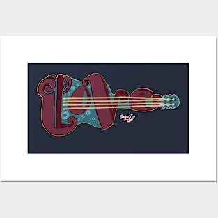 Guitar love Posters and Art